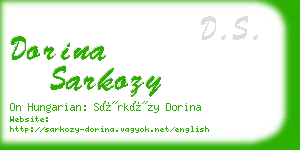 dorina sarkozy business card